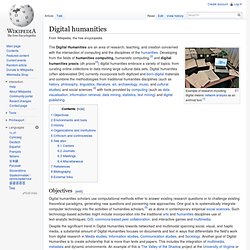 Wikipedia : Digital humanities