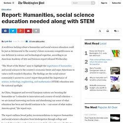 Report: Humanities, social science education needed along with STEM