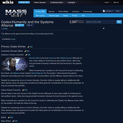 Codex/Humanity and the Systems Alliance