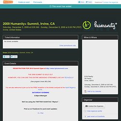 open source hardware for Humanity+ Summit, Irvine, CA - Eventbri