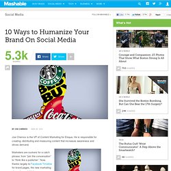 10 Ways to Humanize Your Brand on Social Media