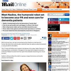 Meet Nadine, the humanoid robot set to become your PA and even care for dementia patients