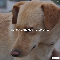 Humans are not herbivores