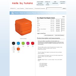 Made By Humans - Eco Staple Free Stapler Cubed