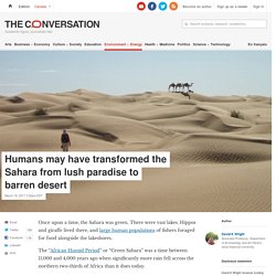 How human error could have created the Sahara desert
