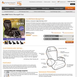 Human Touch iJoy-2580 Robotic Massage Chair, Featuring Patented HumanTouch Robotic Massage Chairs Technology: