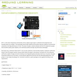 PLAY WITH HUMIDITY & TEMPERATURE SENSOR DHT11