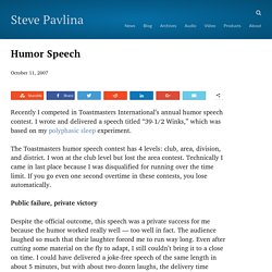 Humor Speech
