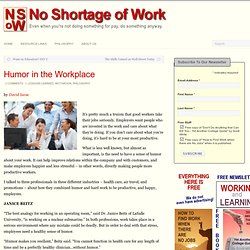 No Shortage of Work » Permalink: Humor in the Workplace