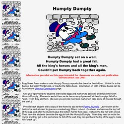 Humpty Dumpty at The Virtual Vine
