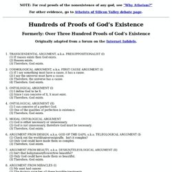 Hundreds of Proofs of God痴 Existence - StumbleUpon