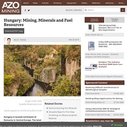 Hungary: Mining, Minerals and Fuel Resources