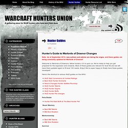 WoW Hunter Guides for WoD