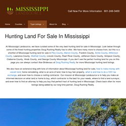 Hunting Land For Sale in Mississippi - Mississippi Landsource