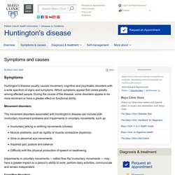 Symptoms and causes
