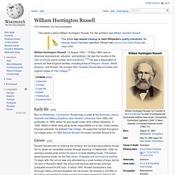 William Huntington Russell