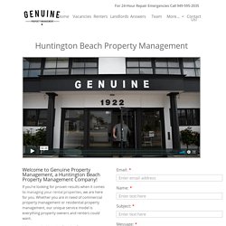 Huntington Beach Property Management