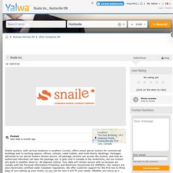 Snaile Inc., Huntsville ON – Other Companies Ontario