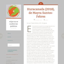 Huracanada (2018), de Mayra Santos-Febres