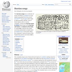 Hurrian songs