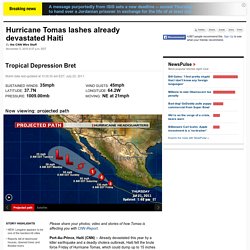 Hurricane Tomas lashes already devastated Haiti