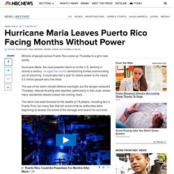 *****Hurricane Maria Leaves Puerto Rico Facing Months Without Power - NBC News