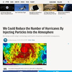 We Could Reduce the Number of Hurricanes By Injecting Particles Into the Atmosphere