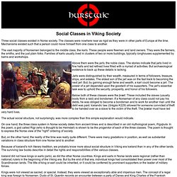 Social Classes in Viking Society