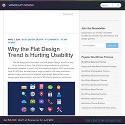 Why the Flat Design Trend is Hurting Usability