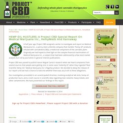 HEMP OIL HUSTLERS: A Project CBD Special Report on Medical Marijuana Inc., HempMeds and Kannaway « Project CBD