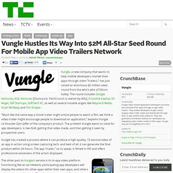 Vungle Hustles Its Way Into $2M All-Star Seed Round For Mobile App Video Trailers Network