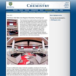 Hutchison Hall gets new Organic Chemistry teaching lab