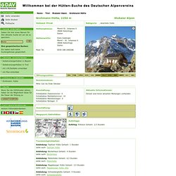 DAV Hüttensuche - Tirol - Stubaier Alpen - Grohmann-Hütte