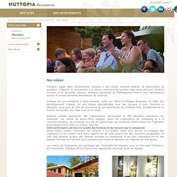 Les valeurs du groupe Huttopia&Cie