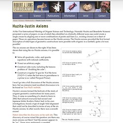 Huzita-Justin Axioms