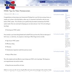HVAC Tips for New Homeowners