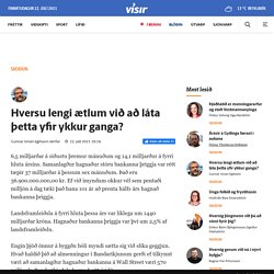 Hversu lengi ætlum við að láta þetta yfir ykkur ganga?