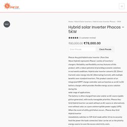 Hybrid solar Inverter Phocos - 5KW - Solarize India