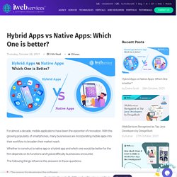 Hybrid Apps vs. Native Apps: Which One is better?