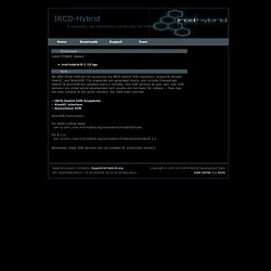 Download IRCD-Hybrid High perf server