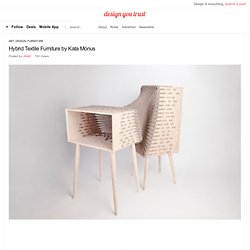 Hybrid Textile Furniture by Kata Mónus