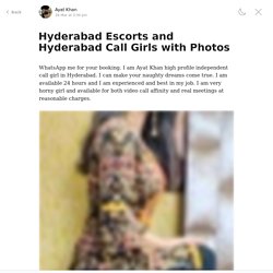 Hyderabad Escorts and Hyderabad Call Girls with Photos