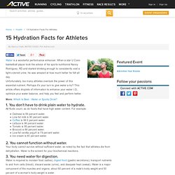 15 Hydration Facts for Athletes