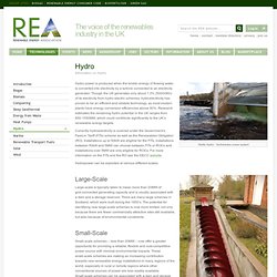 Hydro - Renewable Technologies - REA