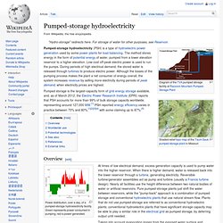 Pumped-storage hydroelectricity - Wikipedia, the free encycloped