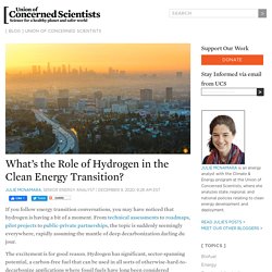 What’s the Role of Hydrogen in the Clean Energy Transition?