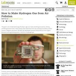 How to Make Hydrogen Gas from Air Pollution Trending