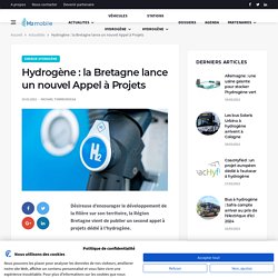 Hydrogène : la Bretagne lance un nouvel Appel à Projets