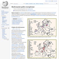 Hydronymie paléo-européenne