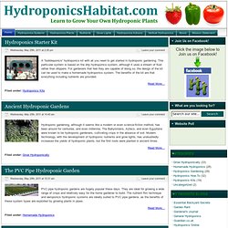 Hydroponics Gardening, Homemade Hydroponics Systems, DIY - Part 14